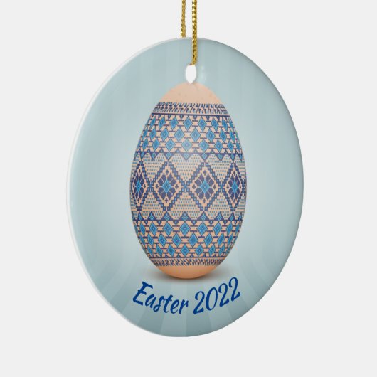 Ukrainisches Ostereier (Pysanka) Keramik Ornament (Rechts)