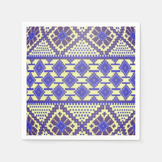 Ukrainisches Ostereier (Pysanka) Papier Napkins Serviette (Vorderseite)