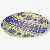 Ukrainisches Ostereier (Pysanka) Papiere Teller (Schrägansicht)