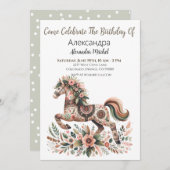 Ukrainisches Pferd Einladung (Vorne/Hinten)