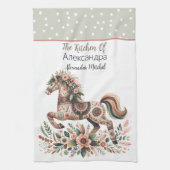 Ukrainisches Pferd Geschirrtuch (Vertikal)