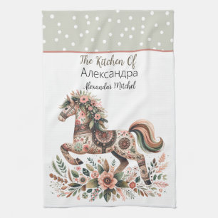 Ukrainisches Pferd Geschirrtuch