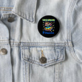 Ukrainisches Prinzessin Dab Mädchen Flagge Kleid E Button (Beispiel)