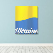 ukrainisches Reiseplakat Leinwanddruck (Insitu (Holzboden))