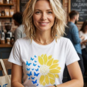 Ukrainisches Sonnenblumen T-Shirt