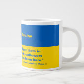Ukrainisches Sonnenblumensaat Jumbo-Tasse (Rechts)