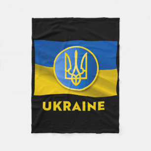 Ukrainisches Staatssymbol - Ukraine-Flagge Fleecedecke