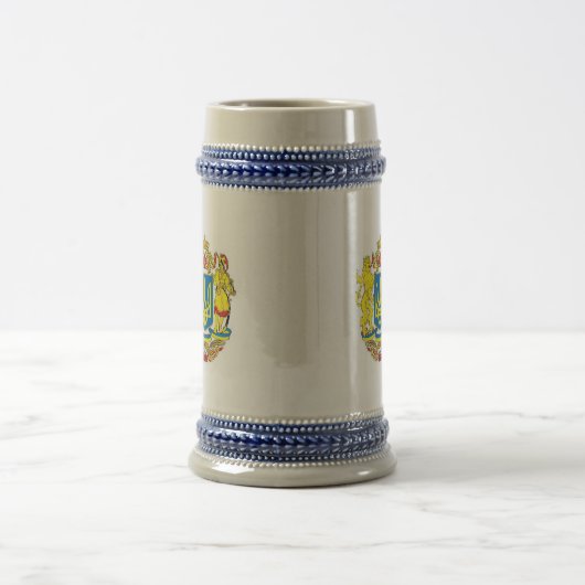 Ukrainisches Symbol-Bier Stein Bierglas (Mittel)