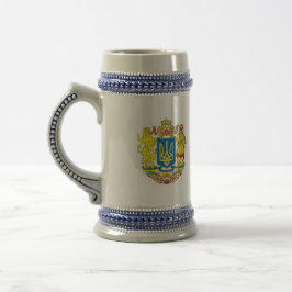 Ukrainisches Symbol-Bier Stein Bierglas