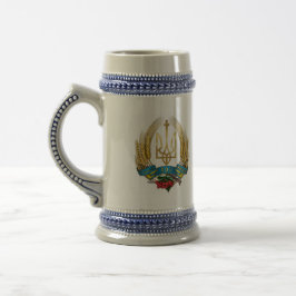 Ukrainisches Symbol-Bier Stein Bierglas