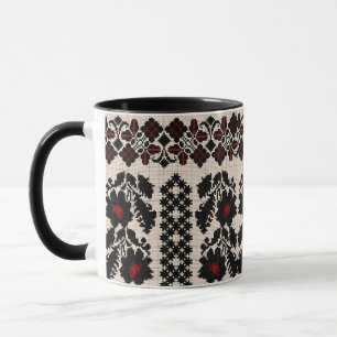 Ukrainisches traditionelles Vushuvanka-Volkskunstm Tasse