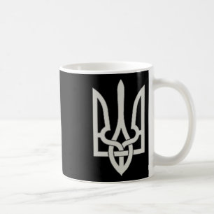 Ukrainisches Trident-Emblem Rette Ukraine Widerste Kaffeetasse