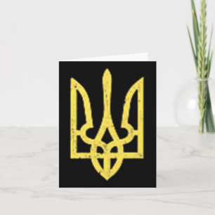 Ukrainisches Trident-Symbol - Ukraine Unterstützun Karte
