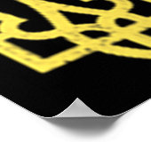 Ukrainisches Trident-Symbol - Ukraine Unterstützun Poster (Ecke)