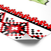 Ukrainisches Triend Tryzub Poster (Ecke)