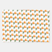 Ukrainisches Volksblumenmuster. Ukraine Geschenkpapier Set (Vorderseite 2)