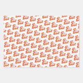 Ukrainisches Volksblumenmuster. Ukraine Geschenkpapier Set (Vorderseite)