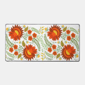 Ukrainisches Volksblumenmuster. ukrainischer Stil Schreibtischunterlage (Vorderseite)