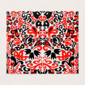 Ukrainisches Volkskunst-Blumenmuster (Außenseite Aufgefaltet)
