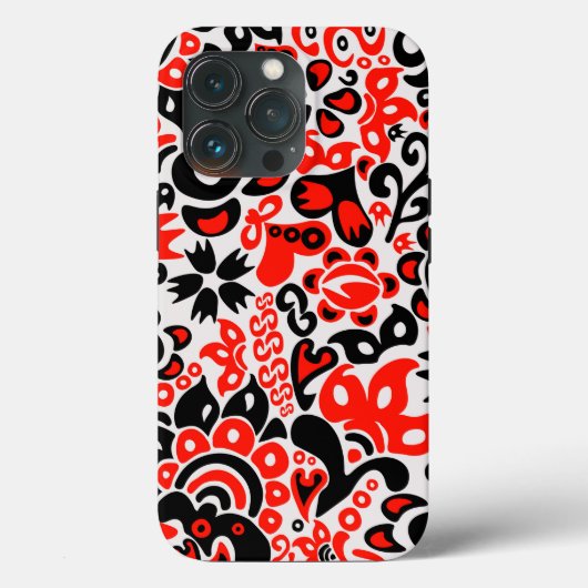 Ukrainisches Volkskunst-Blumenmuster Case-Mate iPhone Hülle (Rückseite)