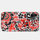 Ukrainisches Volkskunst-Blumenmuster Case-Mate iPhone Hülle (Rückseite (Horizontal))