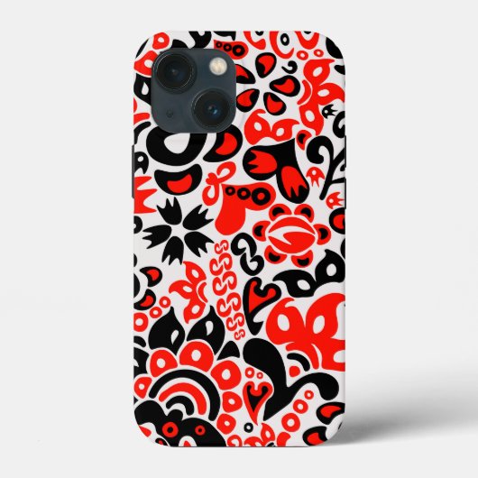 Ukrainisches Volkskunst-Blumenmuster Case-Mate iPhone Hülle (Rückseite)