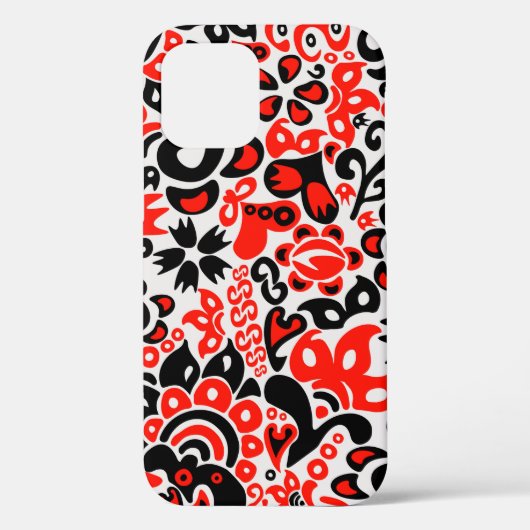 Ukrainisches Volkskunst-Blumenmuster Case-Mate iPhone Hülle (Rückseite)
