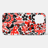 Ukrainisches Volkskunst-Blumenmuster Case-Mate iPhone Hülle (Rückseite (Horizontal))