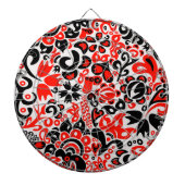 Ukrainisches Volkskunst-Blumenmuster Dartscheibe (vorne)