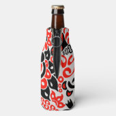 Ukrainisches Volkskunst-Blumenmuster Flaschenkühler (Flasche Rückseite)