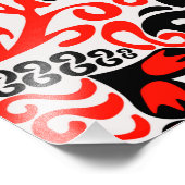 Ukrainisches Volkskunst-Blumenmuster Fotodruck (Ecke)