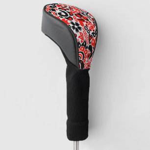 Ukrainisches Volkskunst-Blumenmuster Golf Headcover