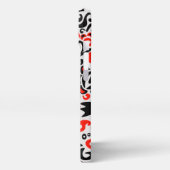 Ukrainisches Volkskunst-Blumenmuster iPhone Hülle (Linke Seite)