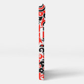 Ukrainisches Volkskunst-Blumenmuster iPhone Hülle (Rechte Seite)