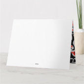 Ukrainisches Volkskunst-Blumenmuster Karte (Rückseite)