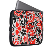 Ukrainisches Volkskunst-Blumenmuster  Laptopschutzhülle (Vorne Rechts)