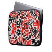 Ukrainisches Volkskunst-Blumenmuster  Laptopschutzhülle (Vorderseite Links)