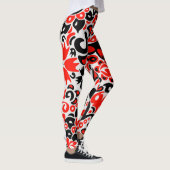 Ukrainisches Volkskunst-Blumenmuster Leggings (Rechts)