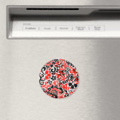 Ukrainisches Volkskunst-Blumenmuster Magnet (In Situ (Geschirrspüler))