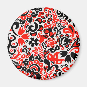 Ukrainisches Volkskunst-Blumenmuster Magnet