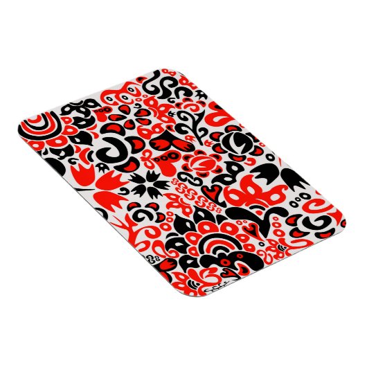 Ukrainisches Volkskunst-Blumenmuster Magnet (Rechte Seite)