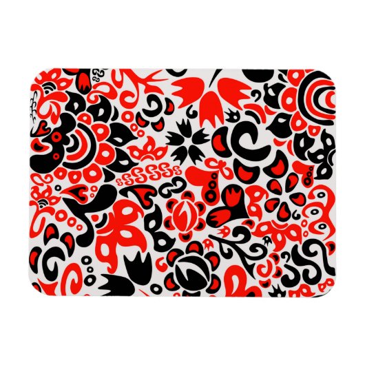 Ukrainisches Volkskunst-Blumenmuster Magnet (Horizontal)