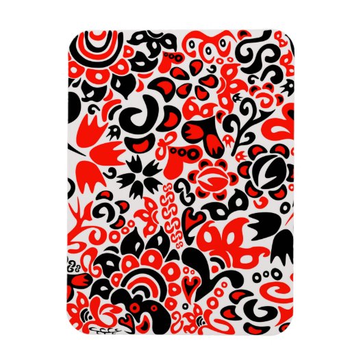 Ukrainisches Volkskunst-Blumenmuster Magnet (Vertikal)
