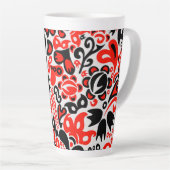 Ukrainisches Volkskunst-Blumenmuster Milchtasse (Rechte Ecke)