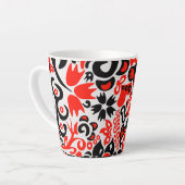Ukrainisches Volkskunst-Blumenmuster Milchtasse (Linke Ecke)