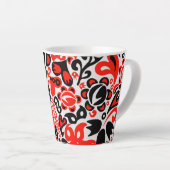 Ukrainisches Volkskunst-Blumenmuster Milchtasse (Rechte Ecke)