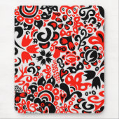 Ukrainisches Volkskunst-Blumenmuster Mousepad (Vorne)