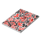 Ukrainisches Volkskunst-Blumenmuster Notizblock (Rotiert)