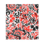Ukrainisches Volkskunst-Blumenmuster Notizblock (Vorderseite)