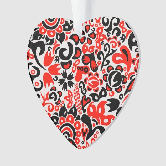 Ukrainisches Volkskunst-Blumenmuster Ornament (Vorderseite)